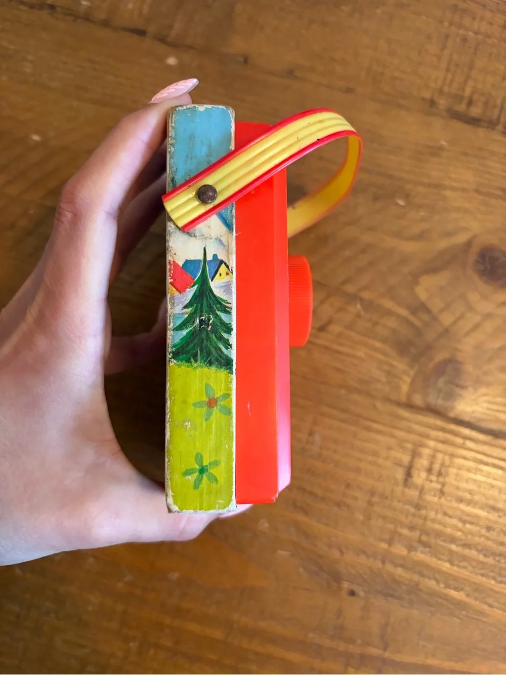 Vintage 1969 Fisher Price Pocket Radio Music Box 🎶 Do Re Mi Toy as is. Works